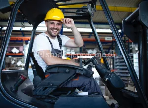 Forklift driver